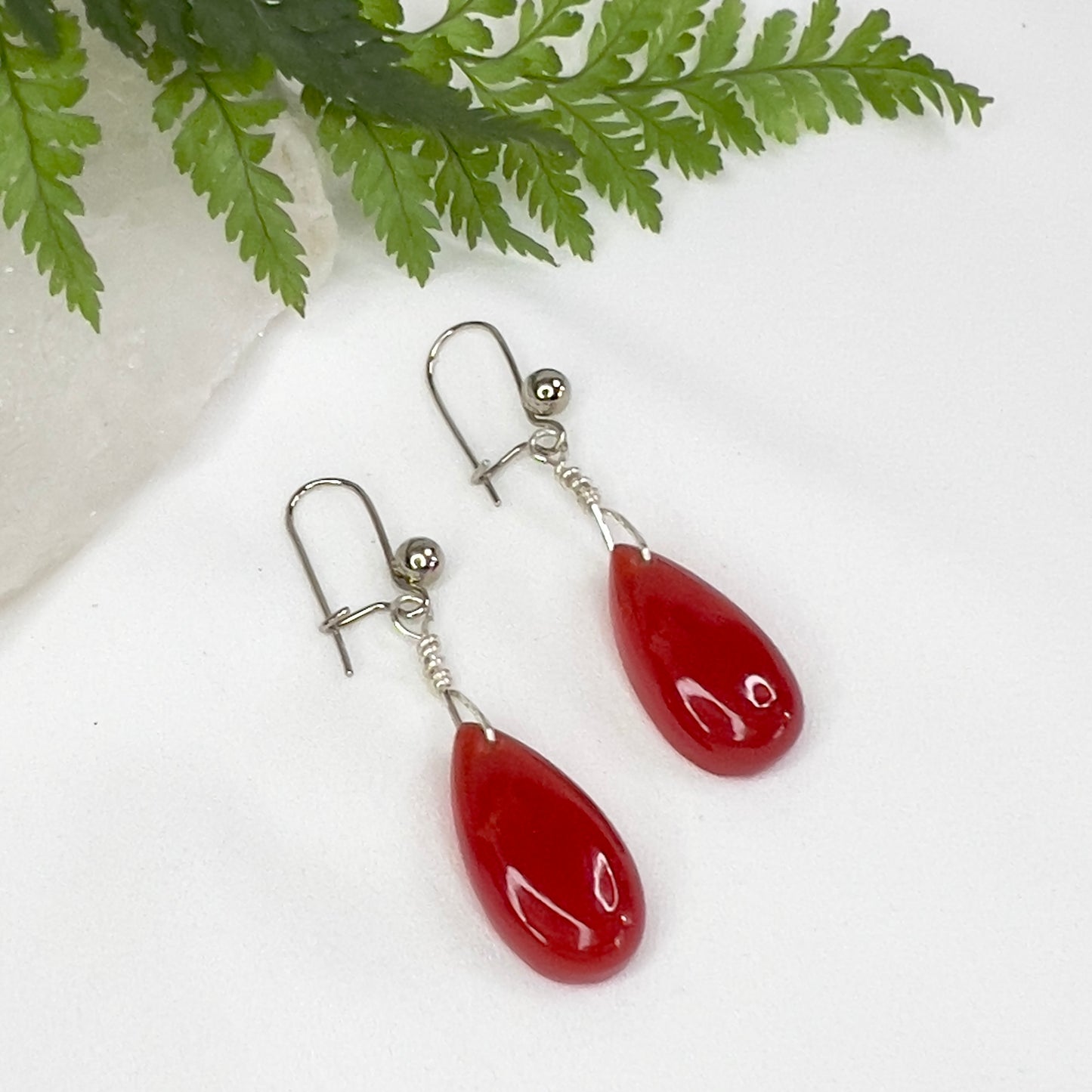 Carnelian Crystal Earrings: Creativity ∙ Sparks Initiative ∙ Confidence