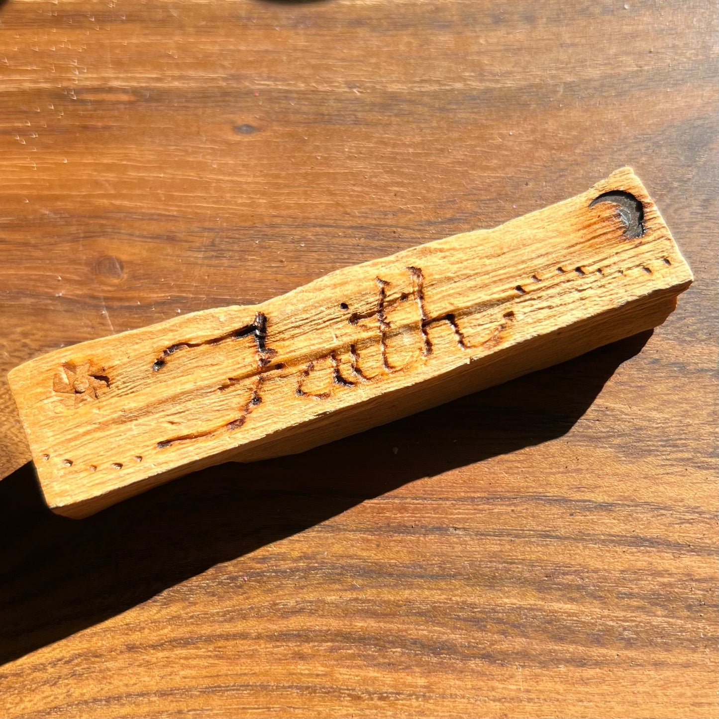 Raw Palo Santo Log - Intention: Faith