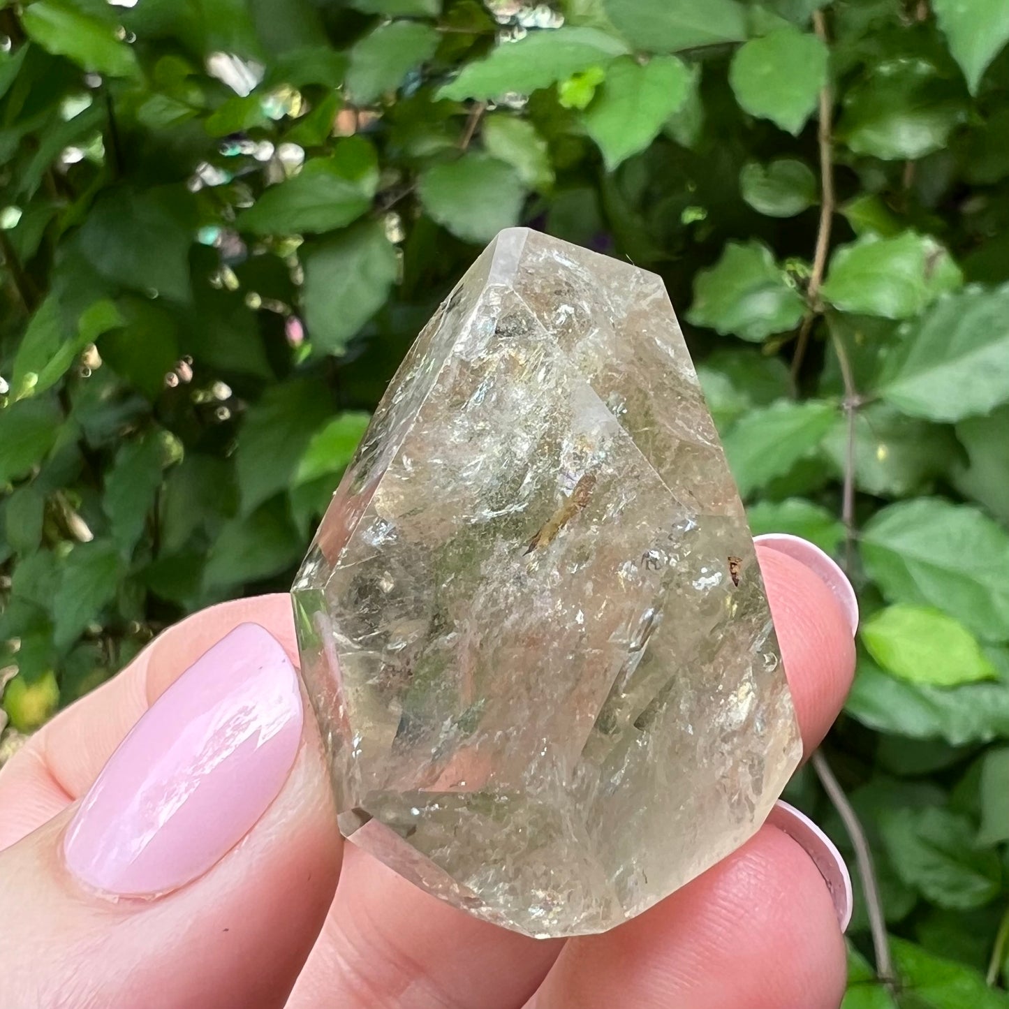 Natural Citrine Polished Freeform with Rainbows - Brazil   [BC1]