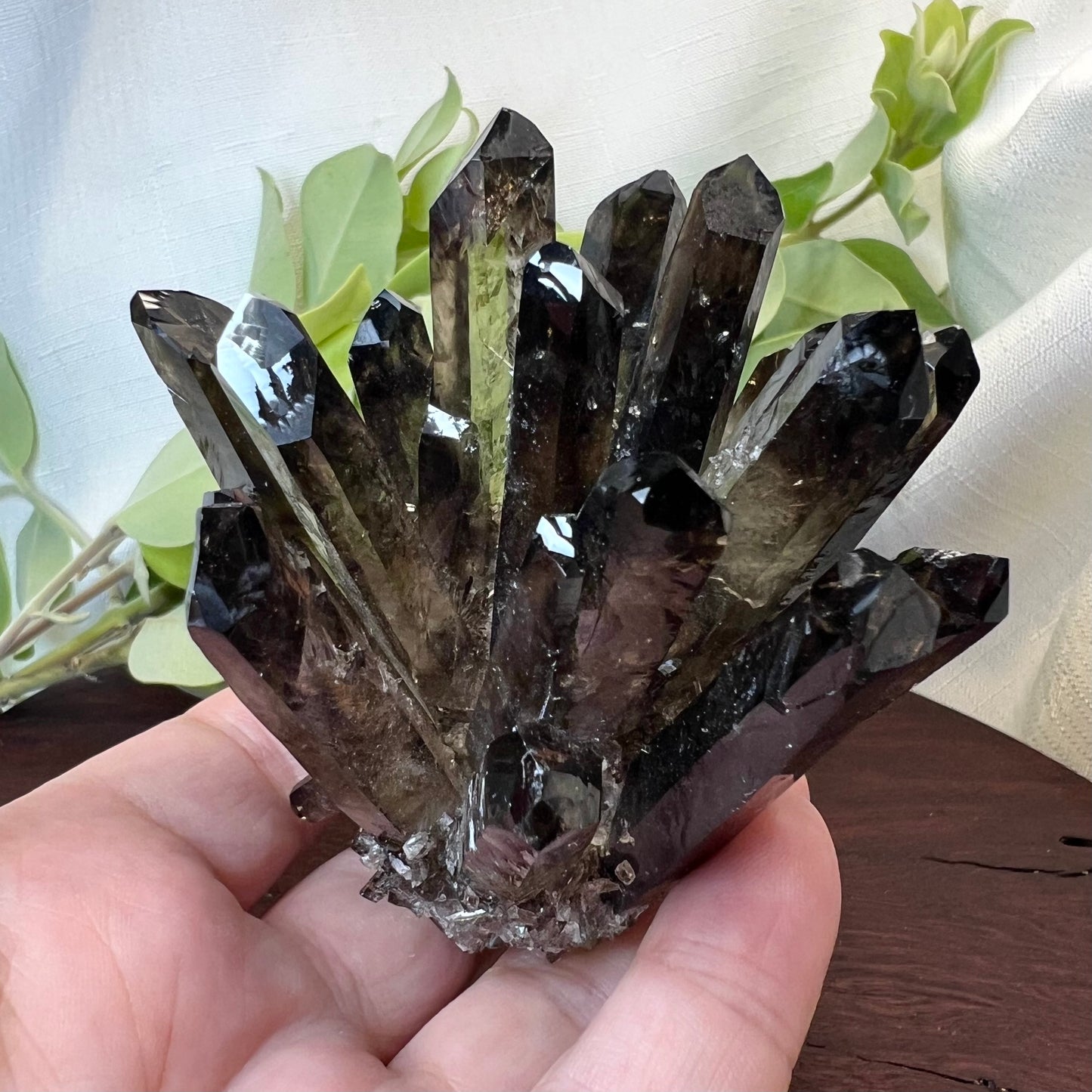 Smoky Quartz Synthetic Crystal Cluster - Lab grown Smoky Quartz Cluster specimen