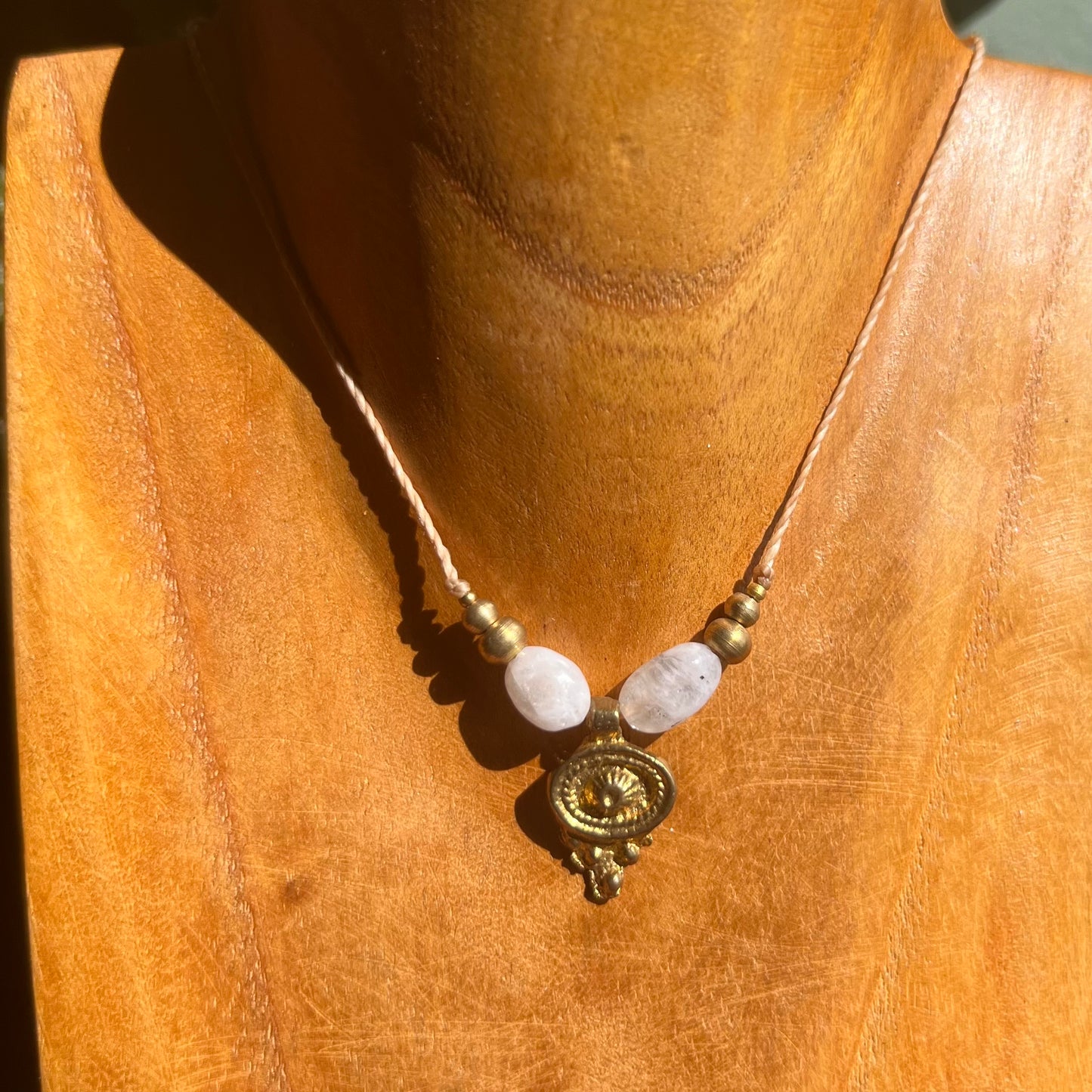 Rainbow Moonstone Petite Layer Necklace