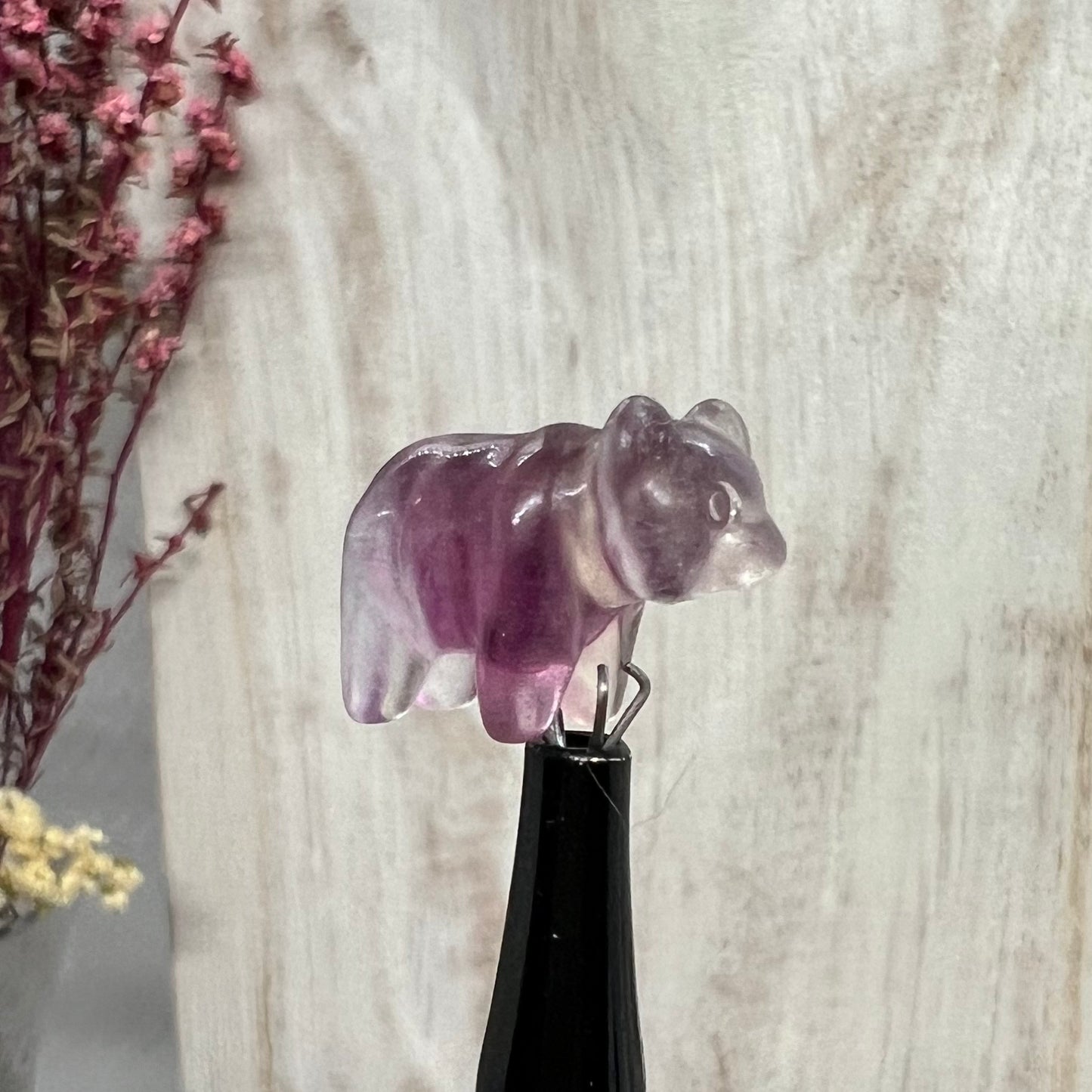 Mini Fluorite Carving: Bear