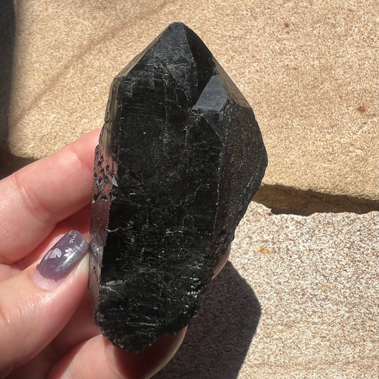 Morion Black Quartz Specimen