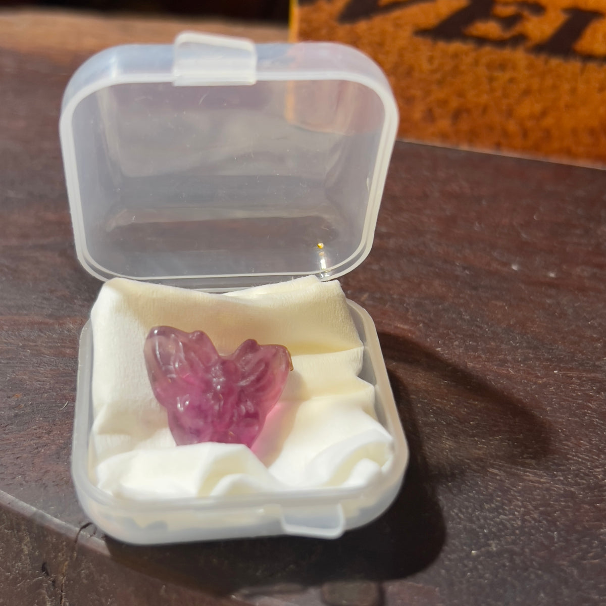 Mini Fluorite Carving: Butterfly