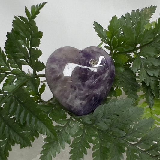 Amethyst Heart Crystal Car Air Vent Charm