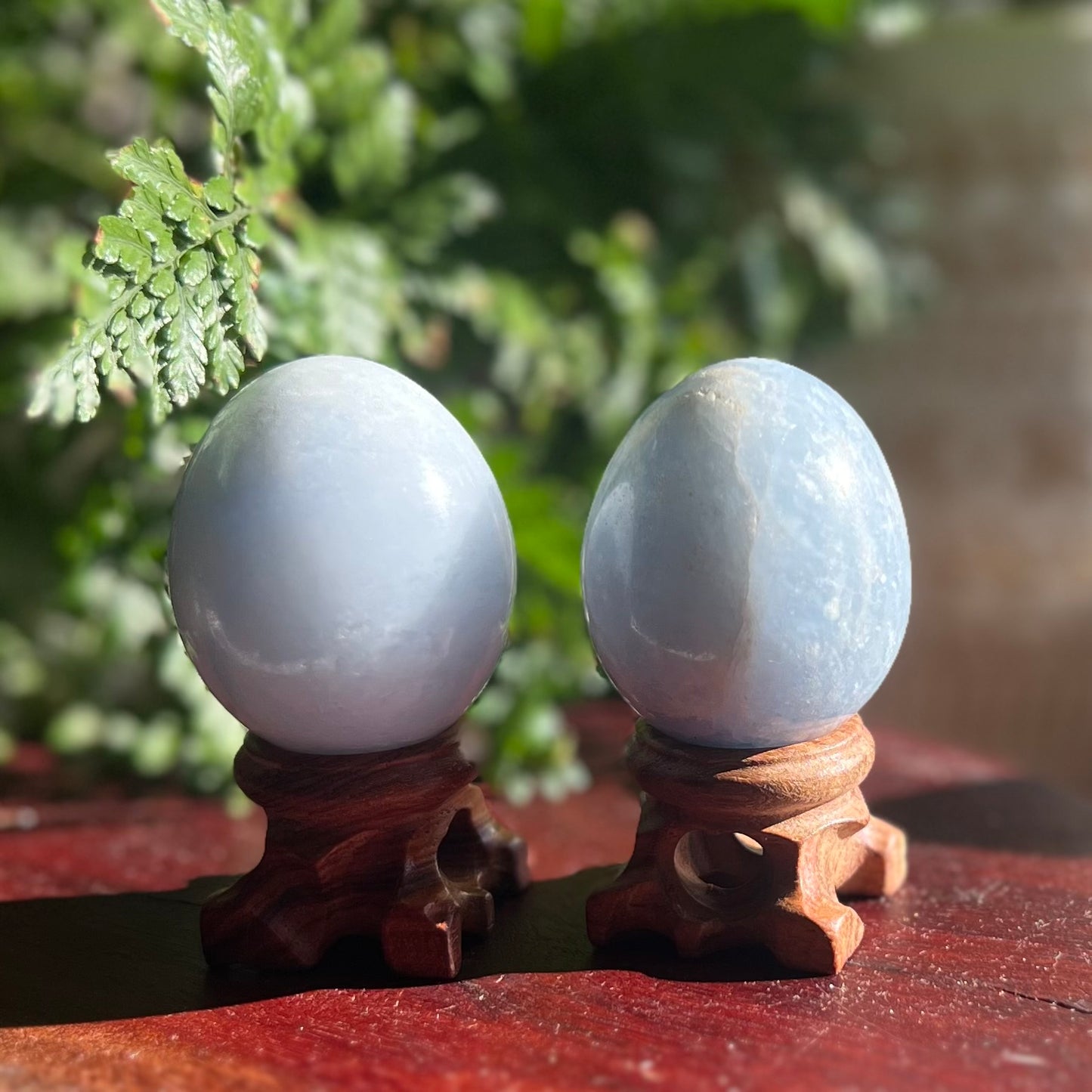 Small Blue Calcite Eggs