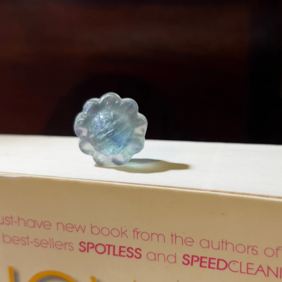 Mini Fluorite Carving: Flower
