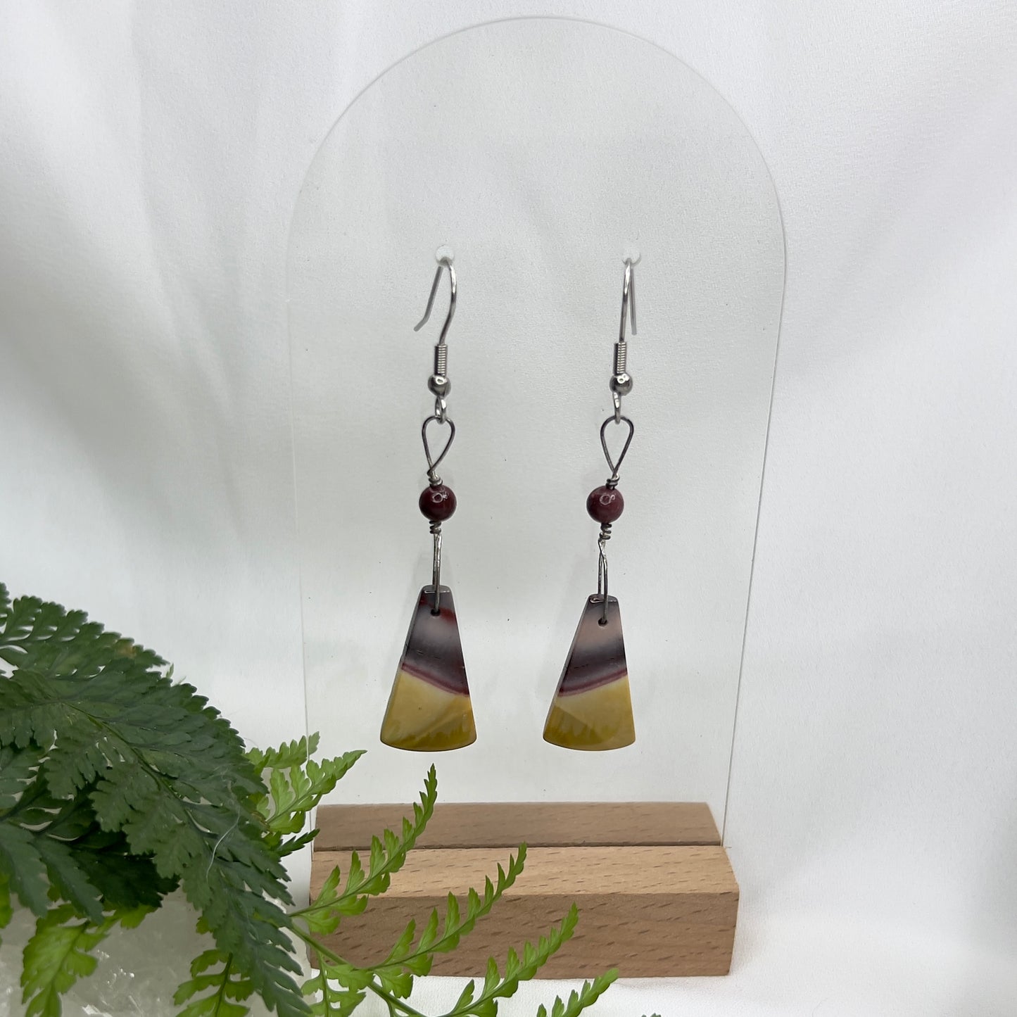 Australian Mookaite Crystal Earrings: Vitality ∙ Courage ∙ Nurturing
