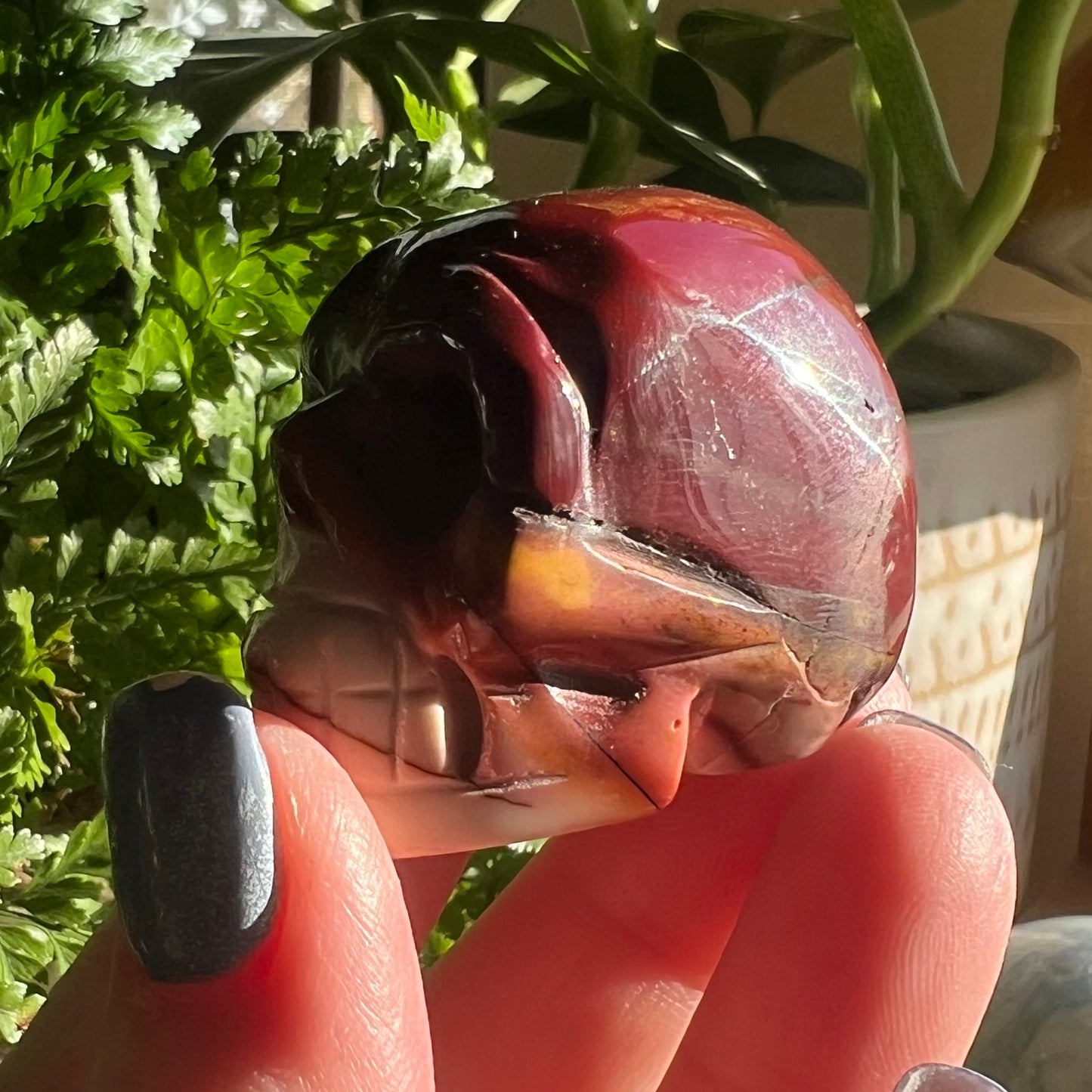 Skull Crystal Carving -Mookaite (1)