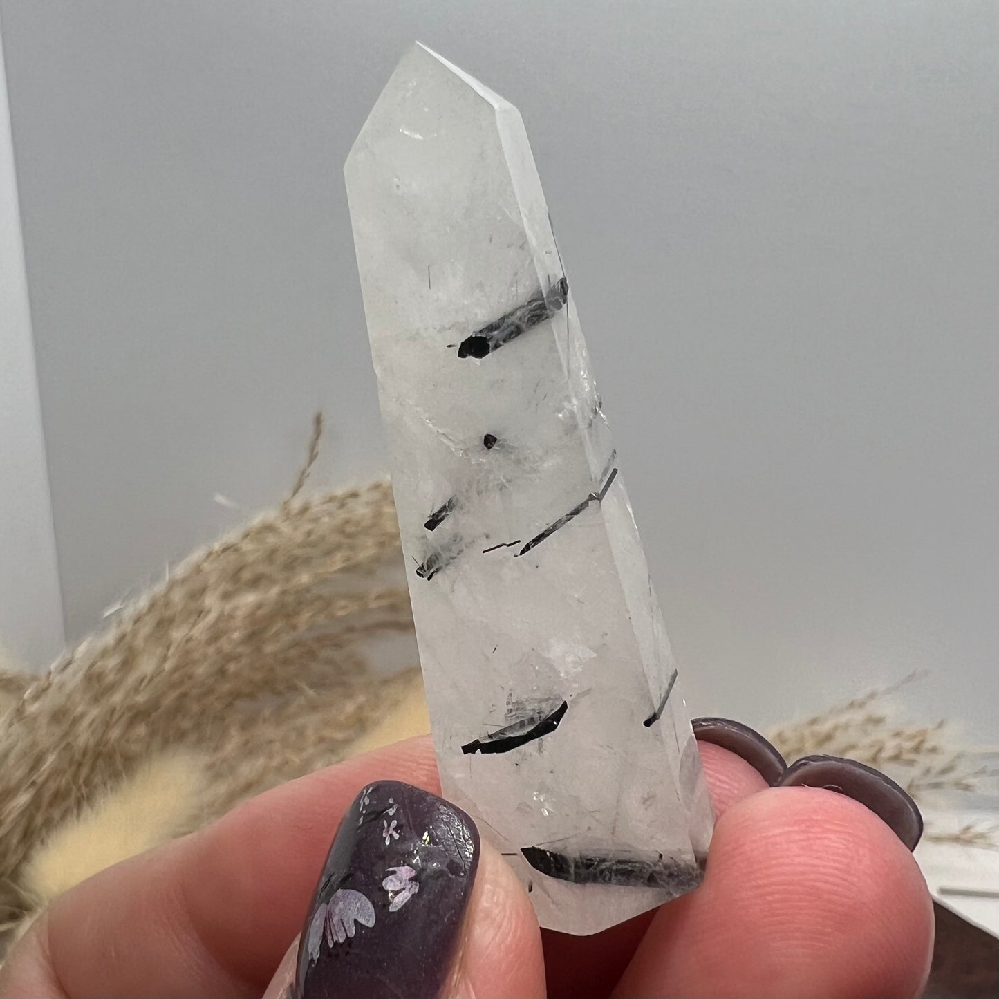 Tourmalinated Quartz Mini Tower (e)