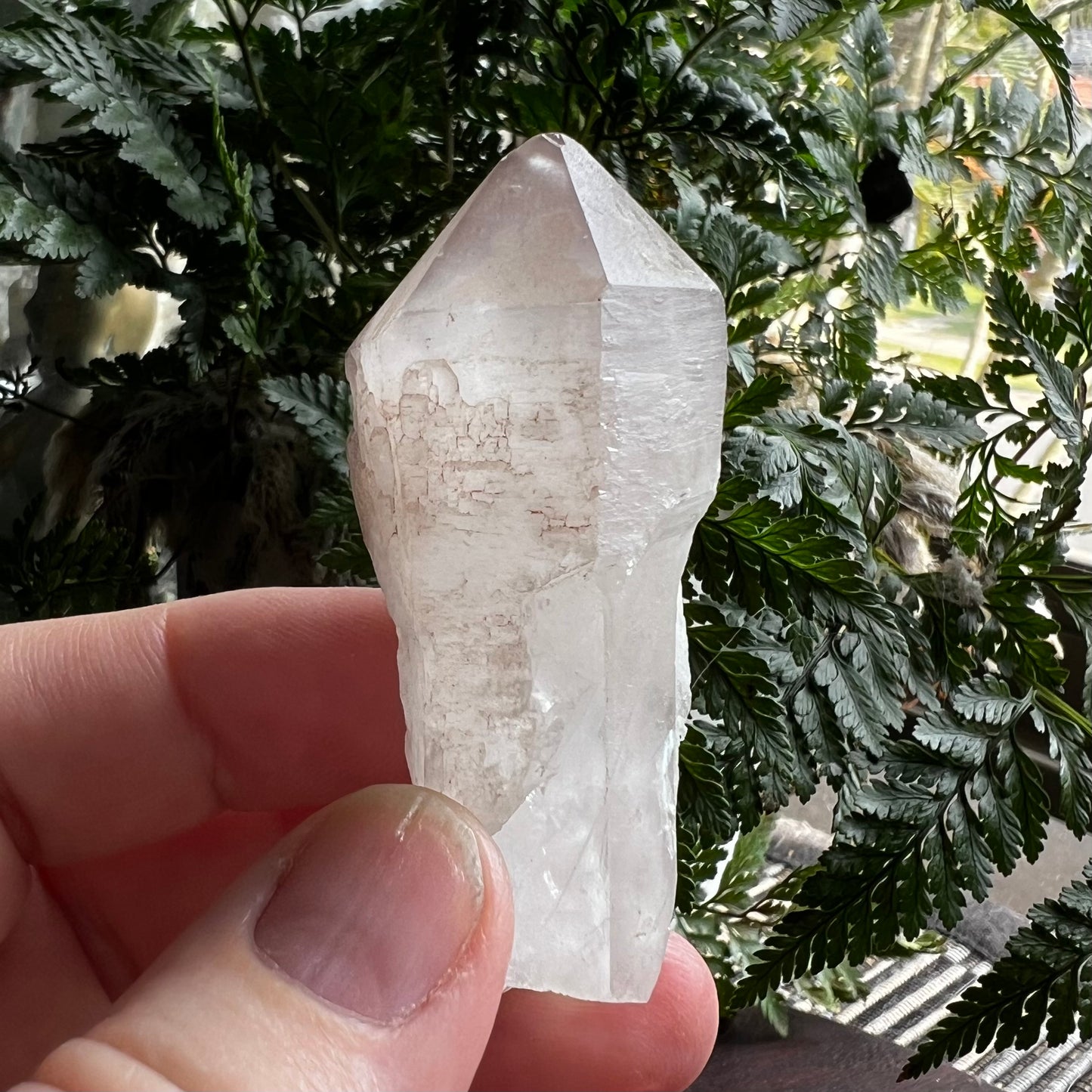 Natural Lithium Candle Quartz Point