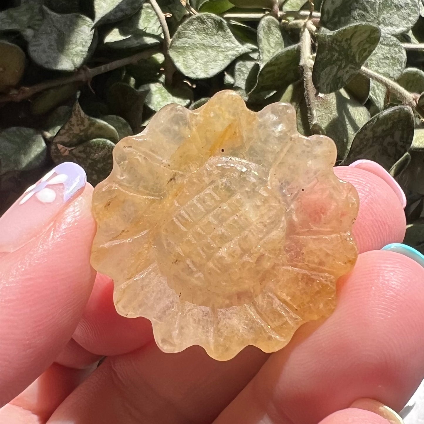 Golden Healer Sunflower carving (i)