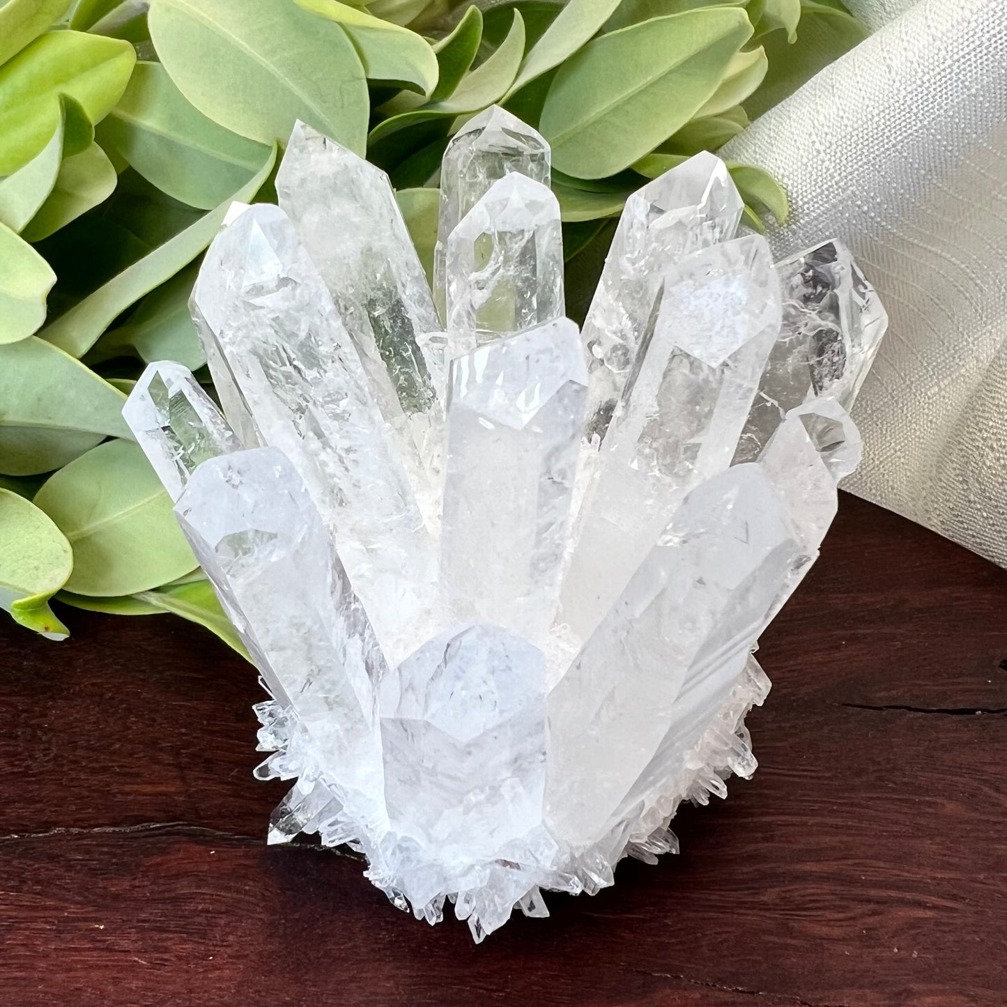 Clear Quartz Synthetic Crystal Cluster - Lab grown Clear Quartz specimen