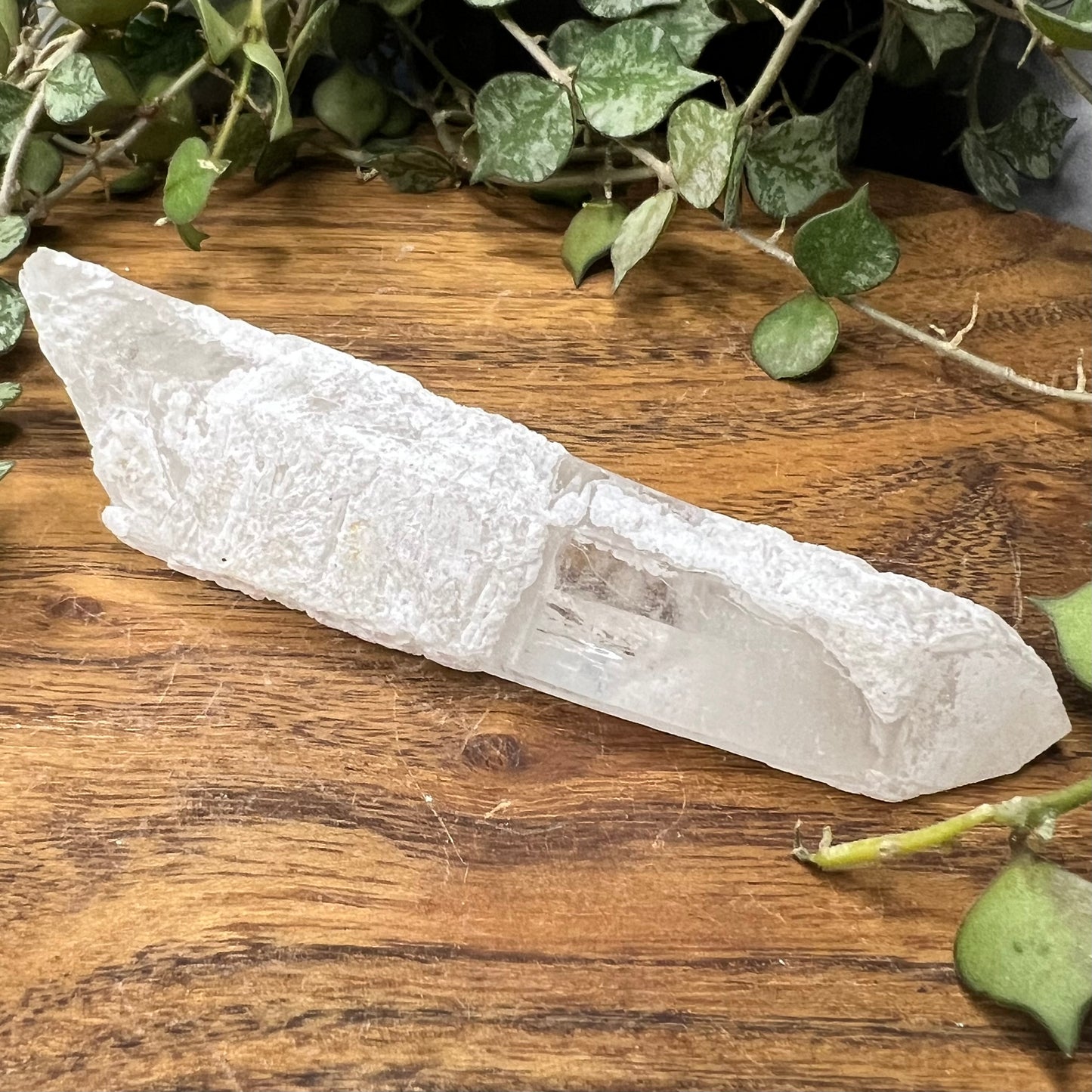 Inner Mongolian Quartz Point - Clear main point with heavily frosted exterior