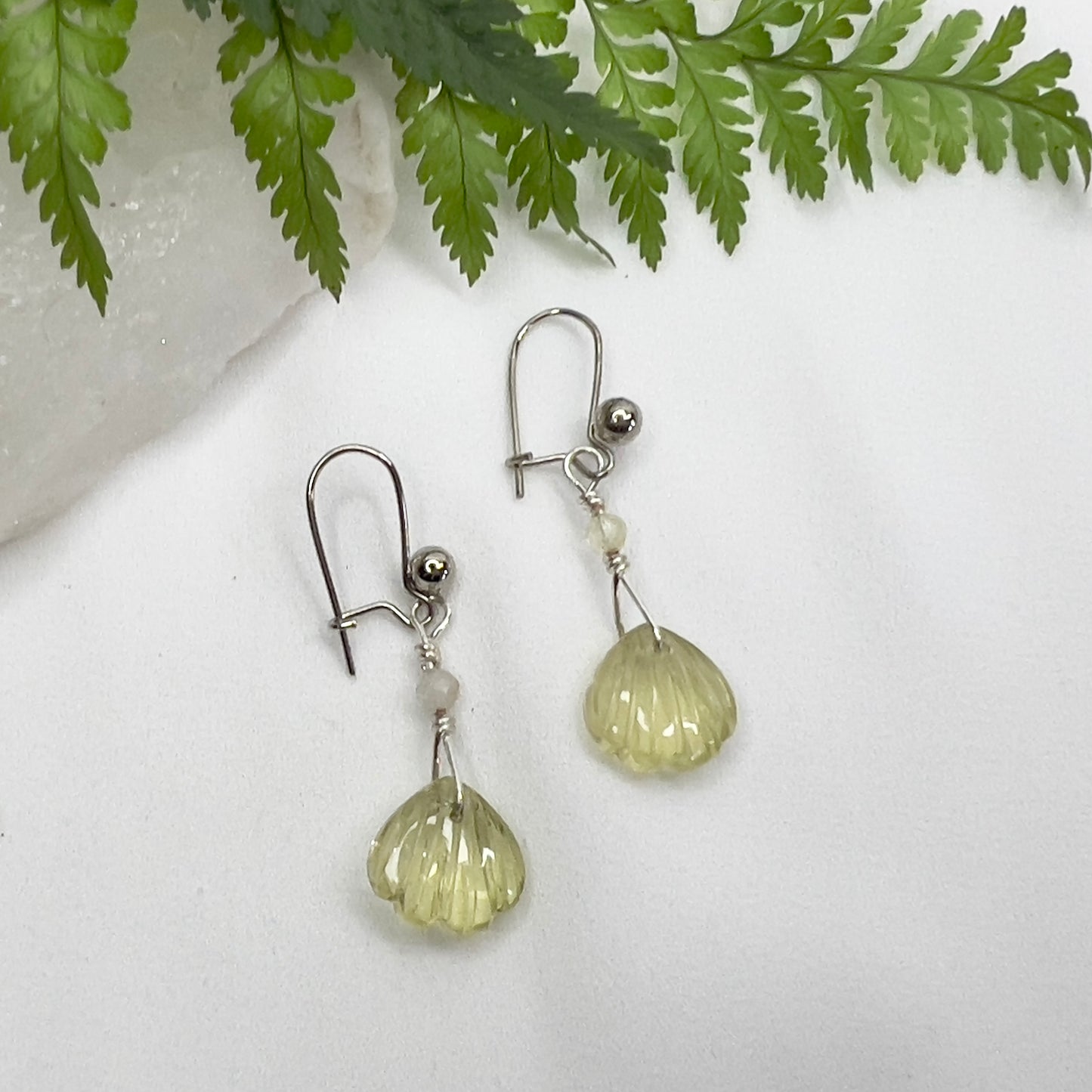 Lemon Quartz & Golden Rutilated Quartz Earrings: Clarity ∙ Optimism ∙ Mental Focus