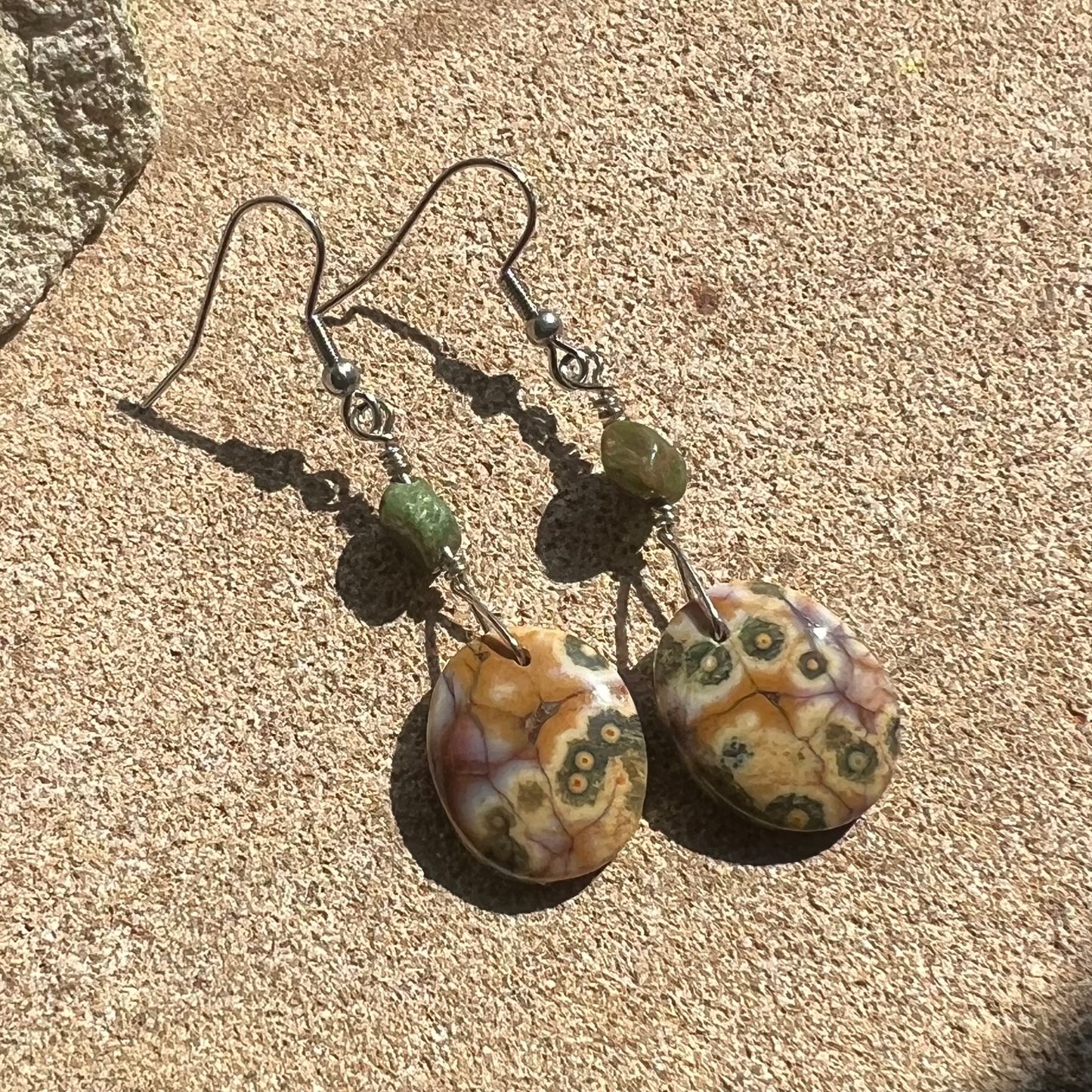 Orbicular Ocean Jasper Earrings