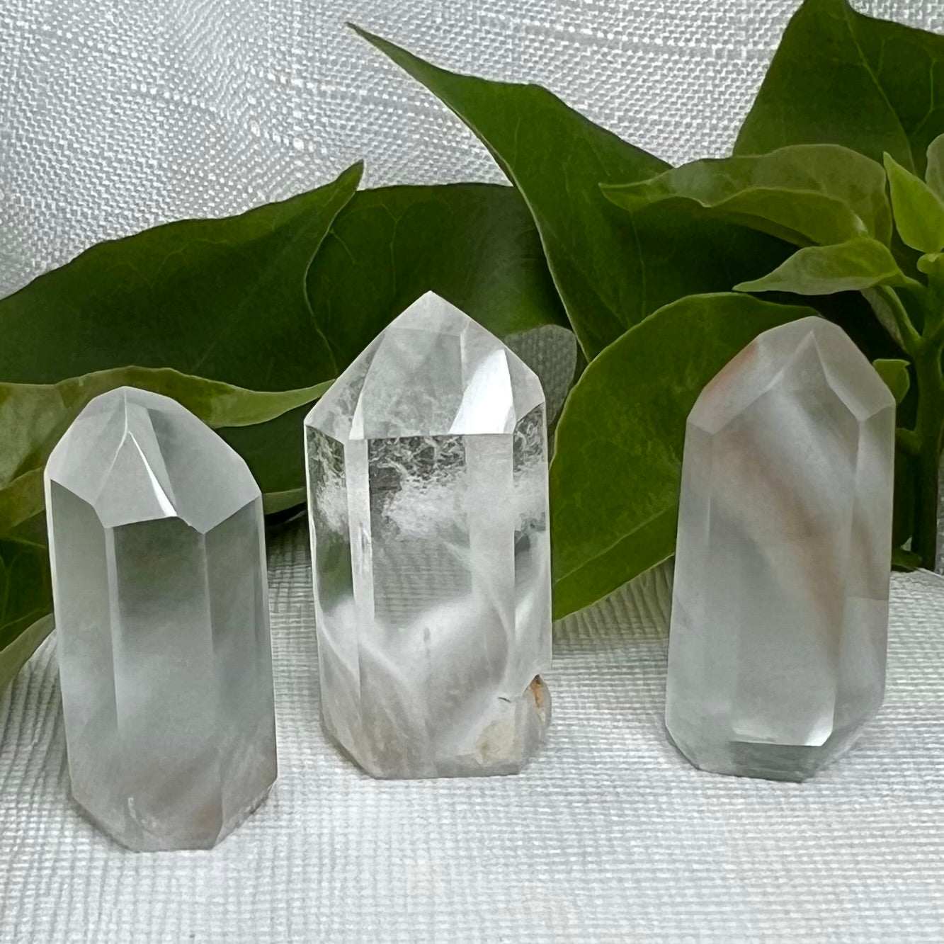 Amphibole Quartz Points - Margarida Mine, Bahia, Brazil