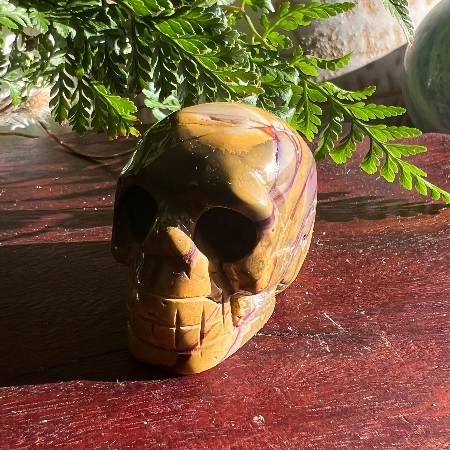 Skull Crystal Carving - Mookaite (2)