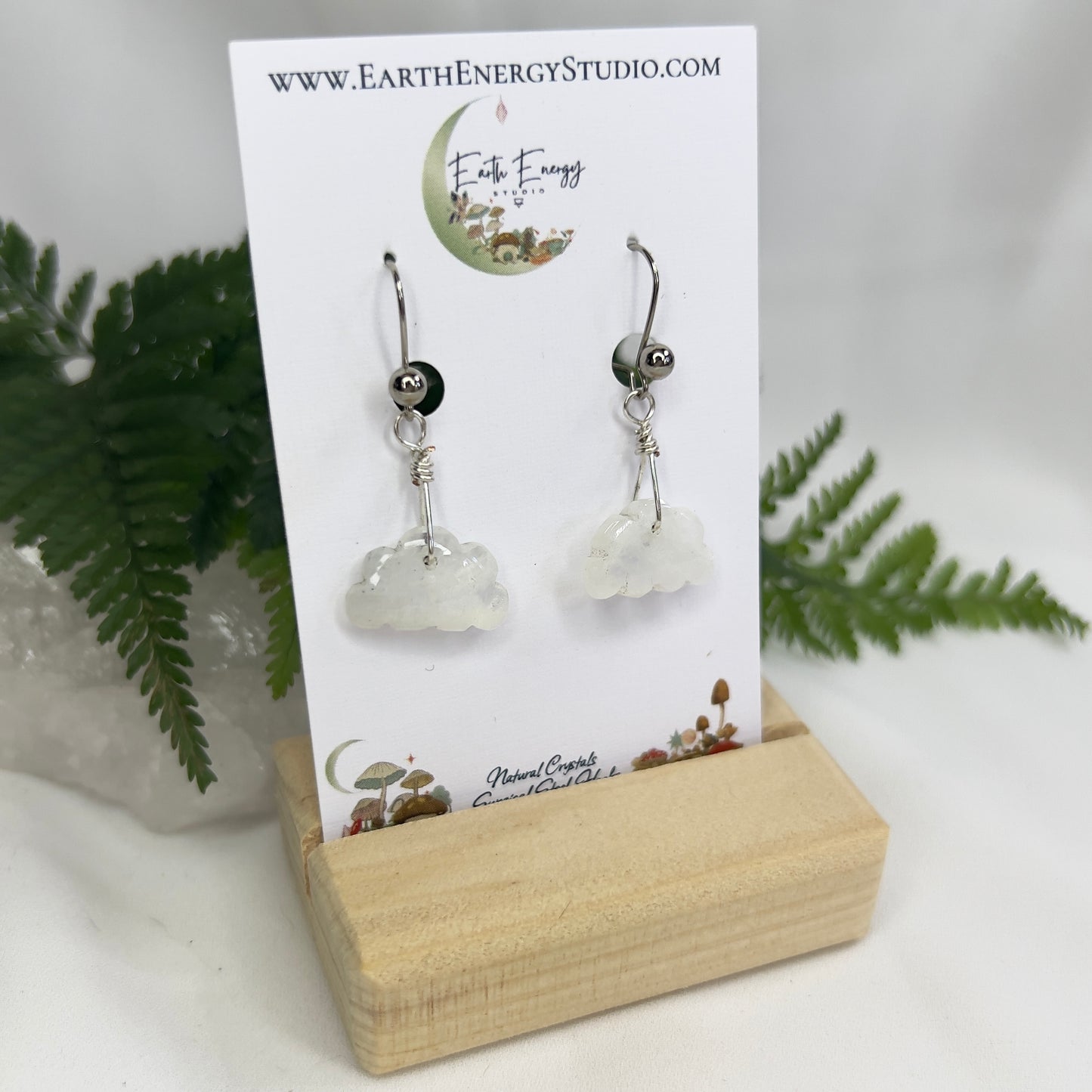 Moonstone Cloud Earrings: New Beginnings ∙ Spiritual Insight ∙ Feminine Energy