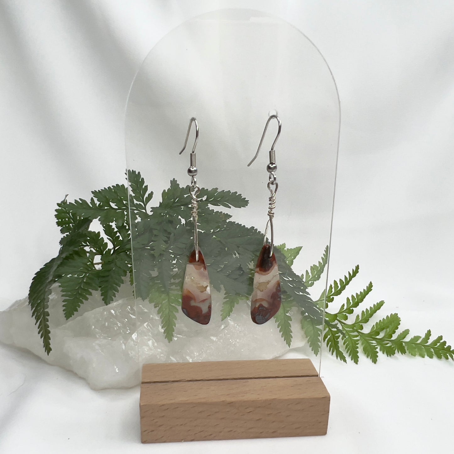 Moroccan Seam Agate Crystal Earrings: Confidence ∙ Resilience ∙ Transformation
