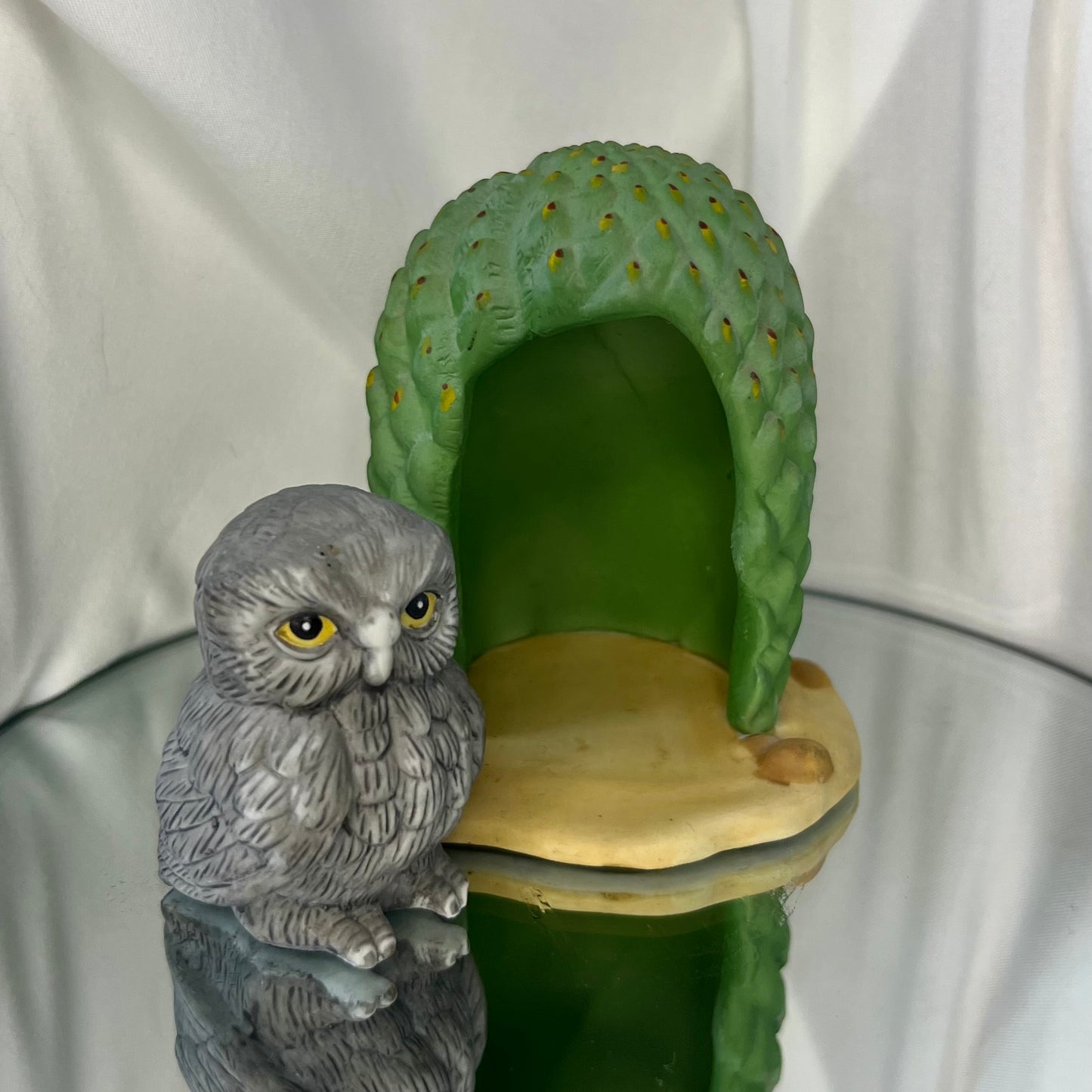 Wise Owl | 'Woodland Surprise' - Franklin fine porcelain figurine | 1984