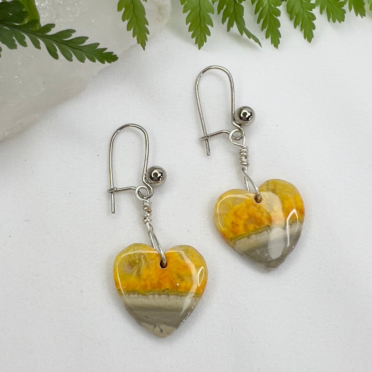 Bumblebee Jasper Crystal Earrings: Courage ∙ Creativity ∙ Zest for Life
