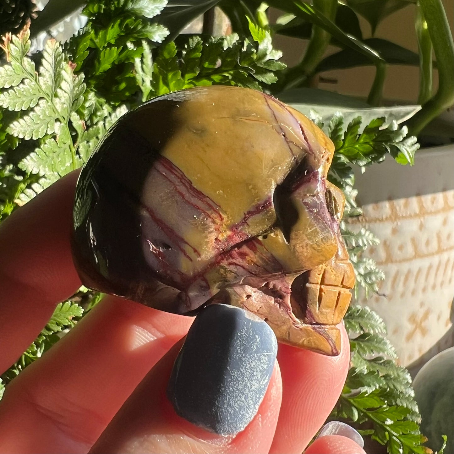 Skull Crystal Carving - Mookaite (2)