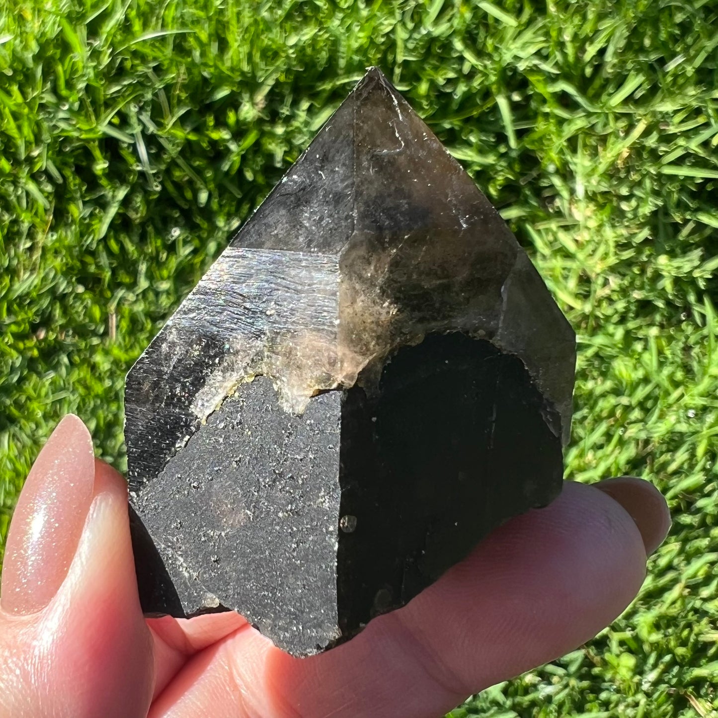 Morion Smoky Quartz | Black Quartz with Smoky Quartz Cap | Fujian, China