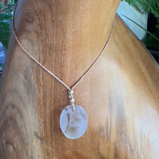 Dendritic Scenic Agate Crystal Layer Necklace (3)
