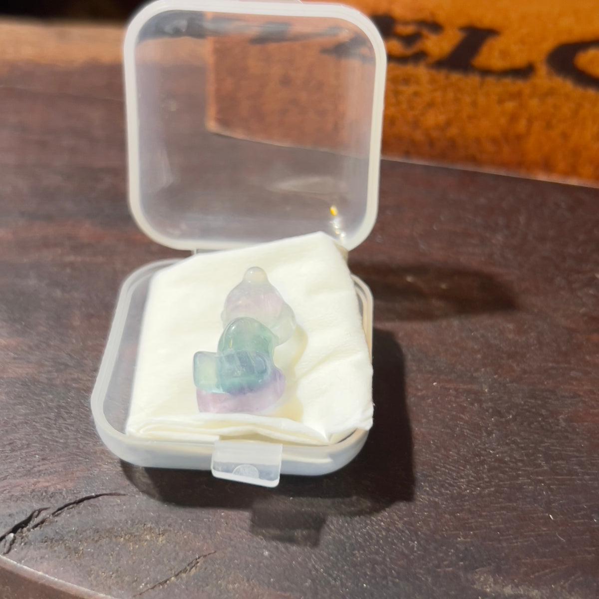 Mini Fluorite Carving: Angry Bear