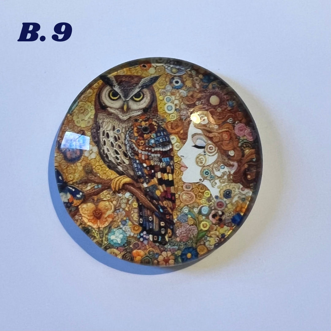 Mystical Magnets - 'B' Series - 4cm Diameter Glass bubble