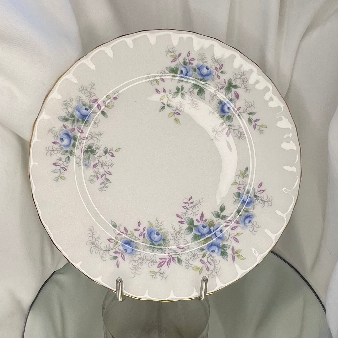 'Blue Blossom' Vintage Royal Albert Teacup & Saucer | Elegant Garden Inspired Bone China Teacup Set