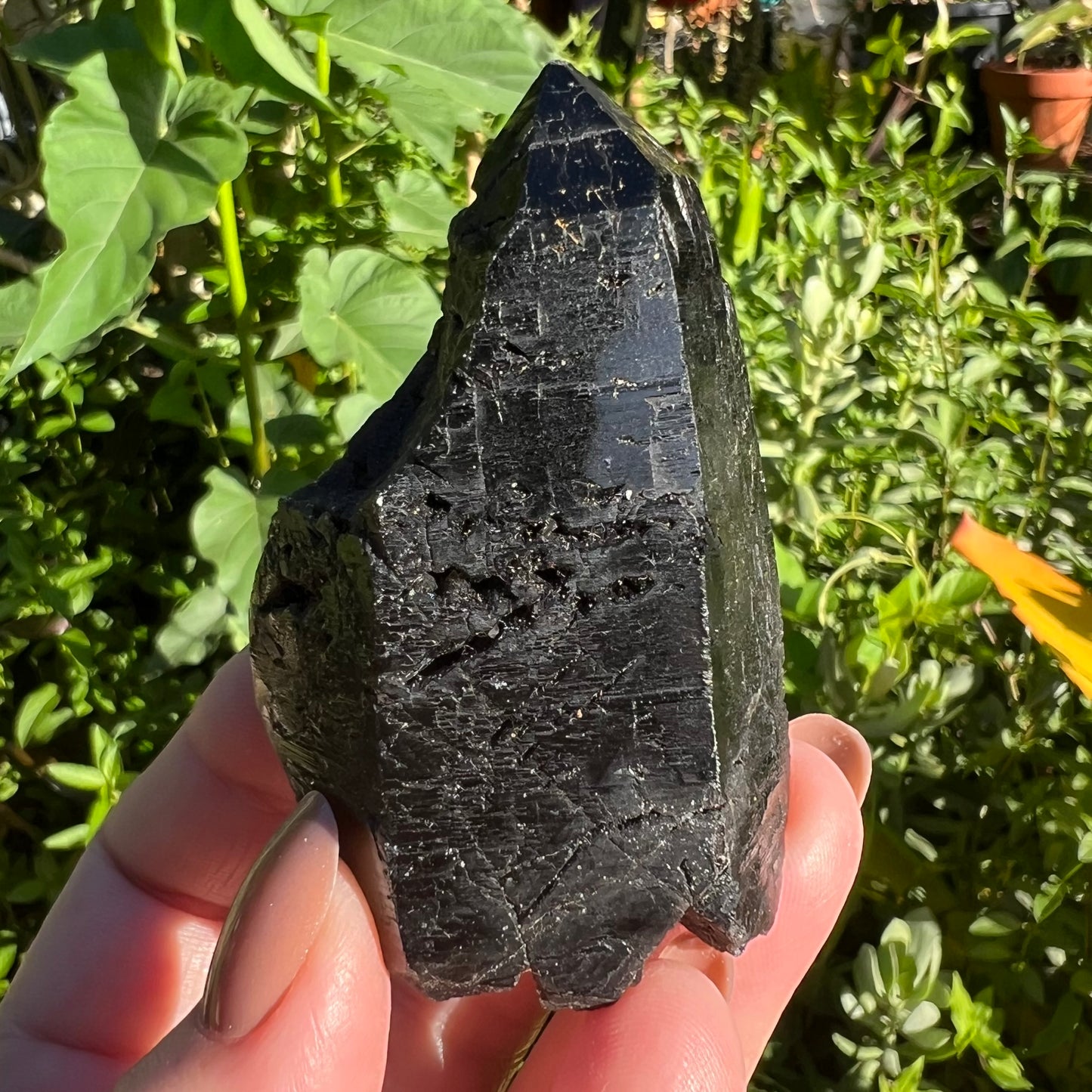 Black Smoky Quartz | China | Self-Healed Morion Quartz