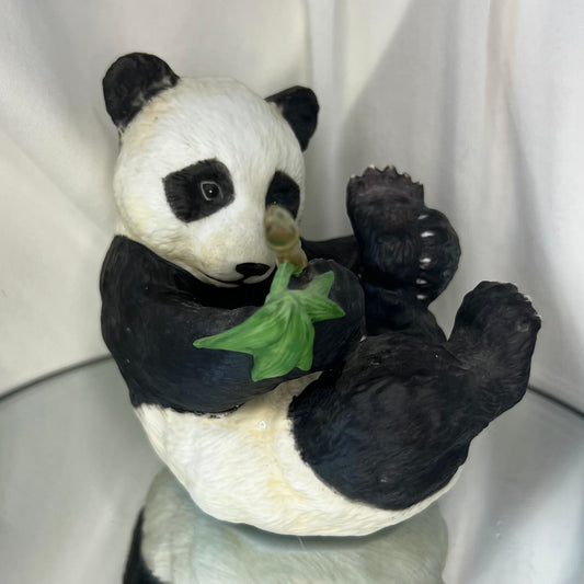 Baby Panda playing with Bamboo
| 'Hi there Panda!' World Wildlife Fund by Eva Dalberg | 1984