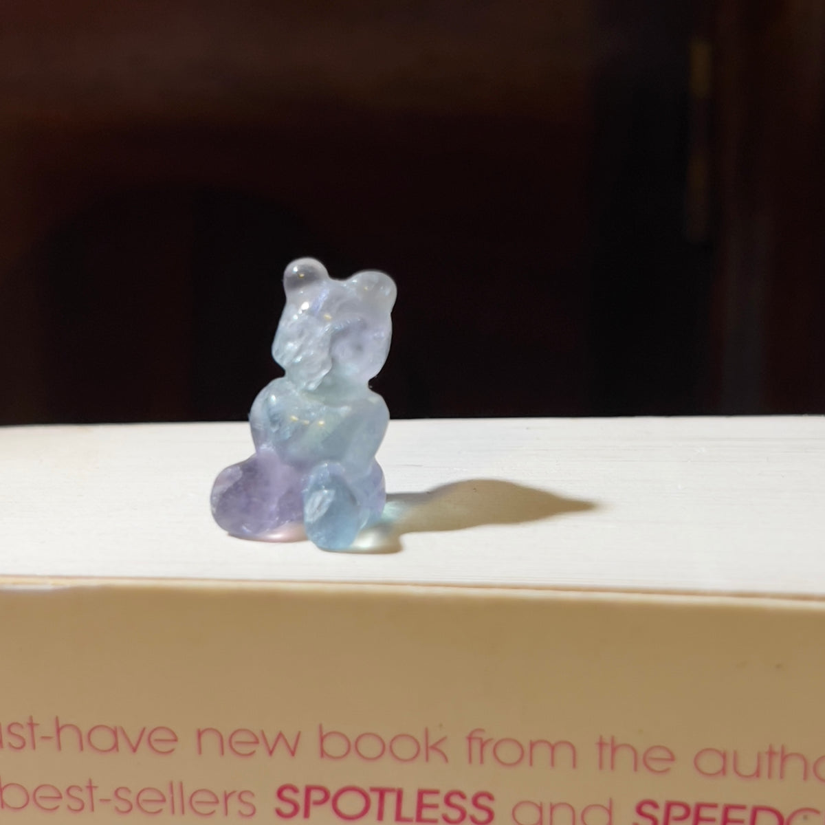 Mini Fluorite Carving: Angry Bear