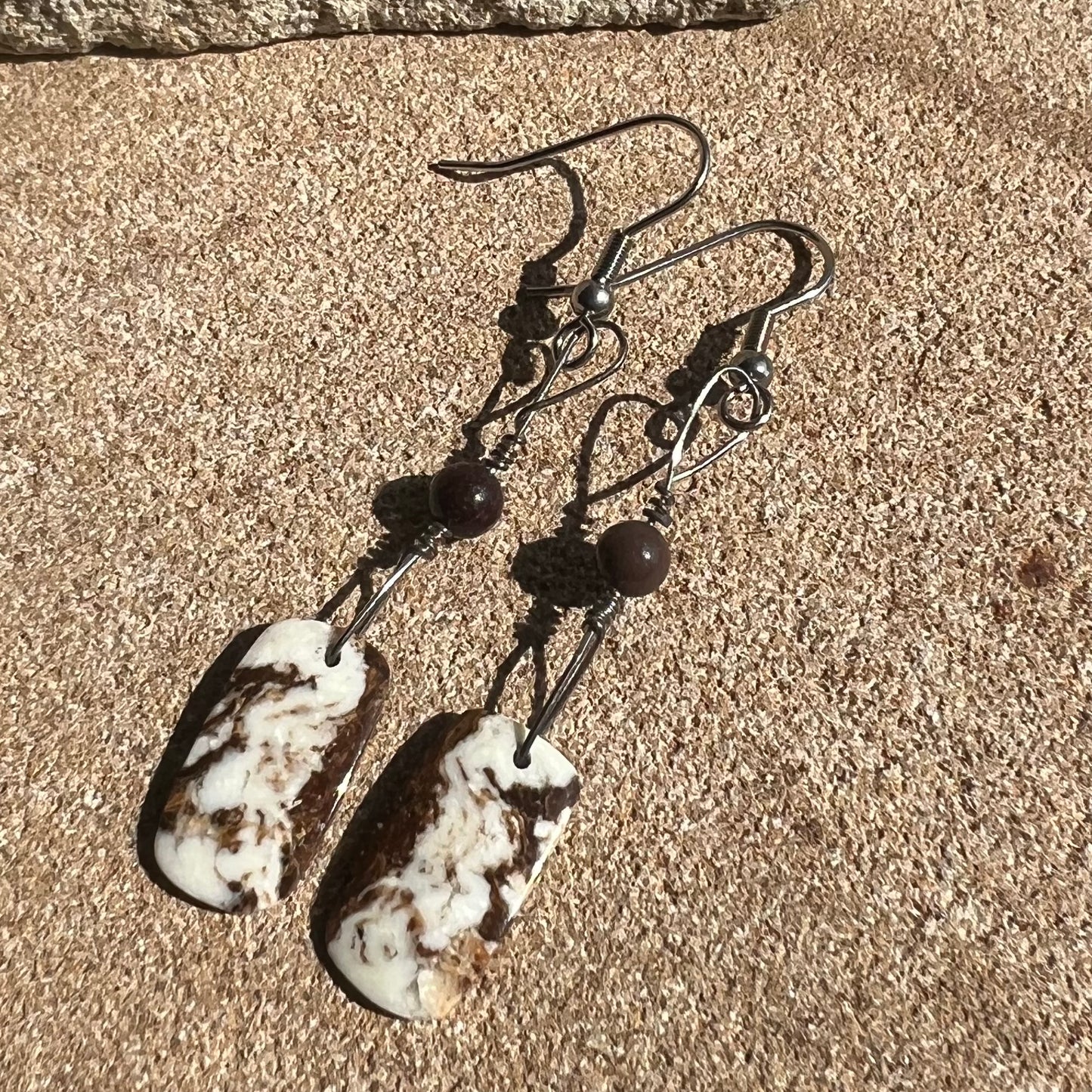 White Horse Mtn Turquoise Earrings