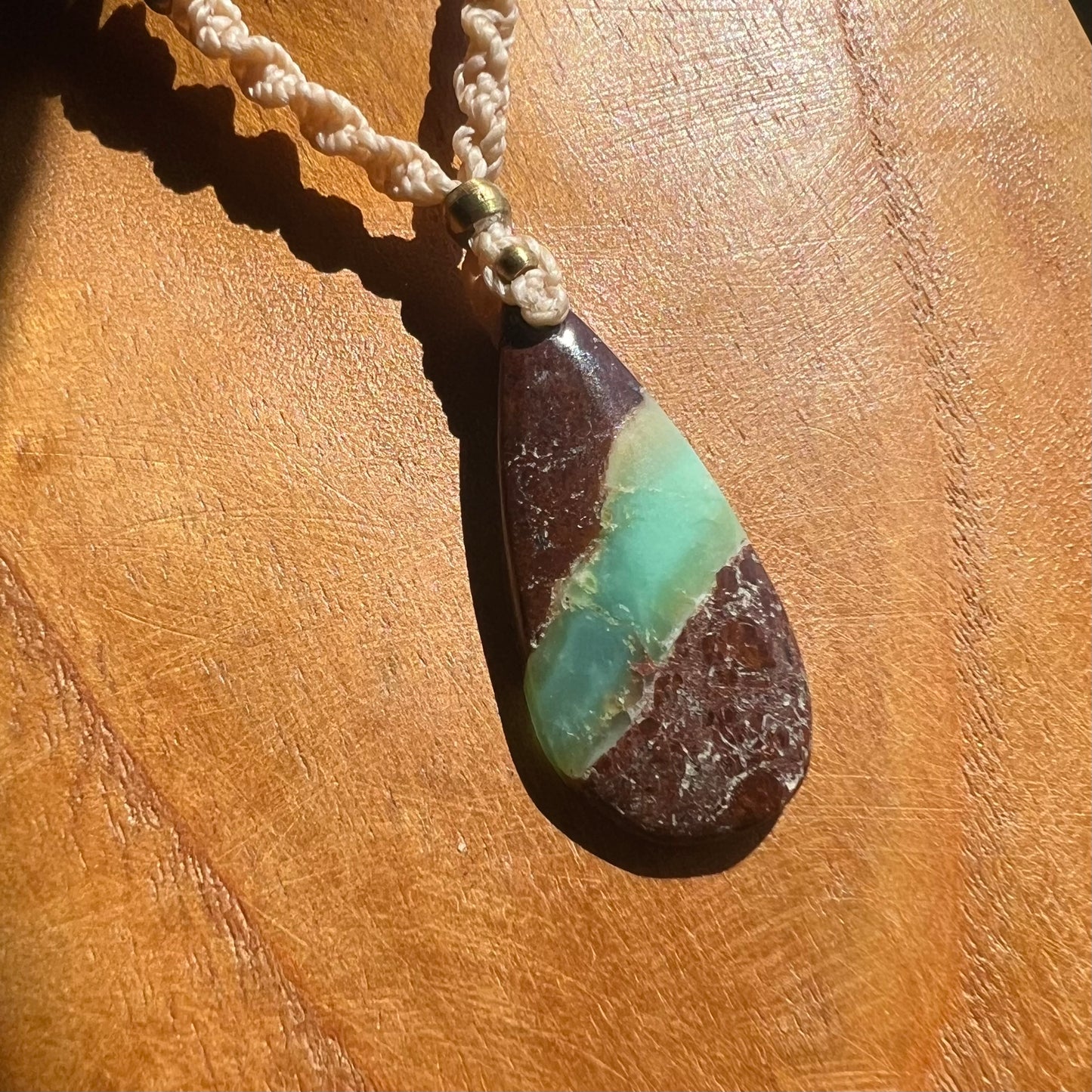 Boulder Chrysoprase Crystal Necklace