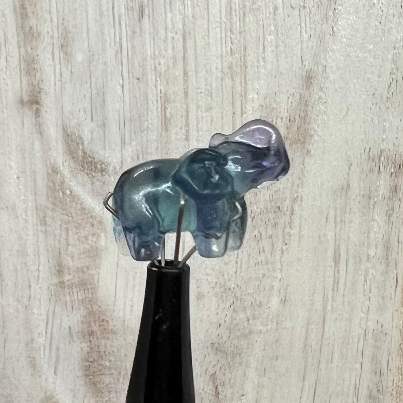 Mini Fluorite Carving: Elephant