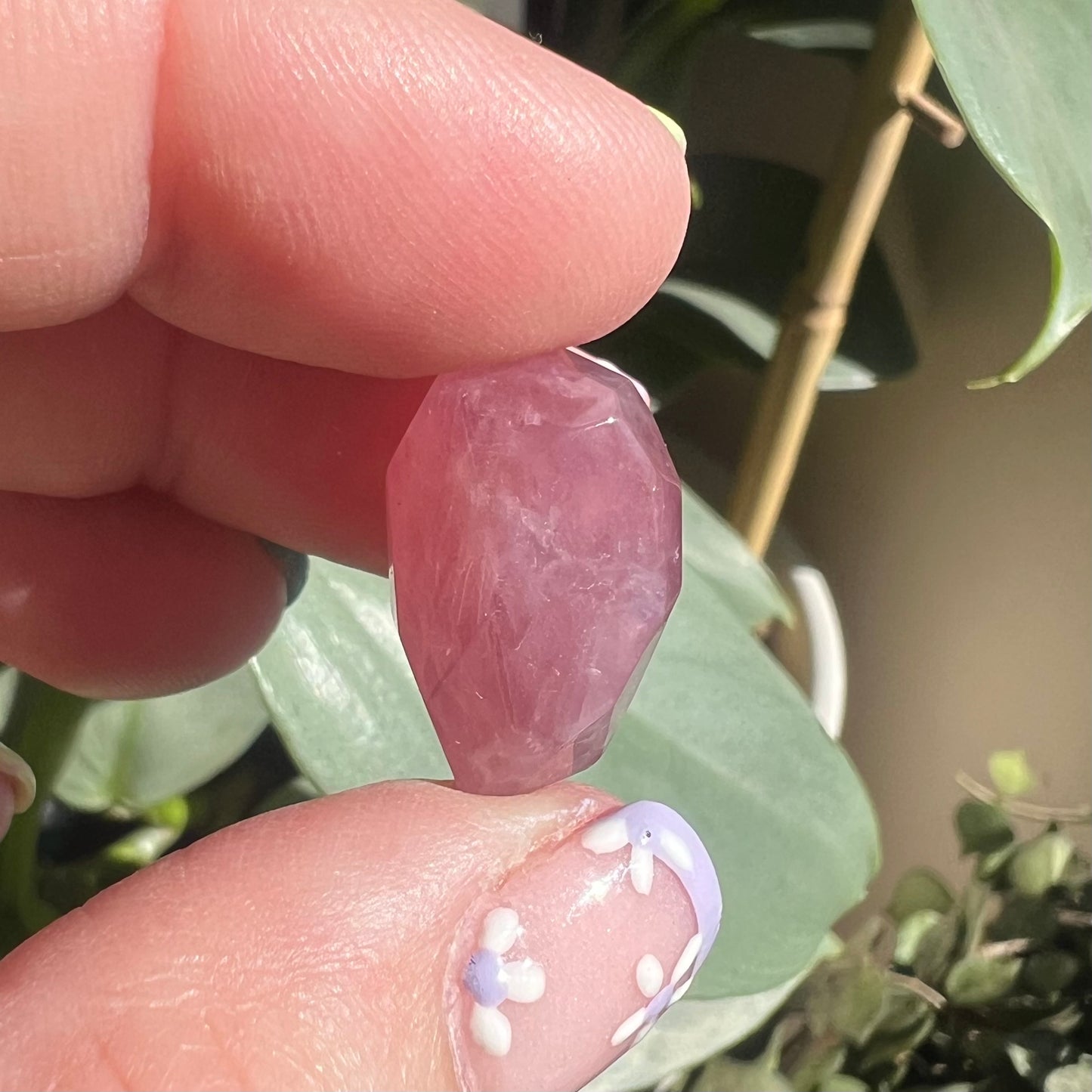 Polished Lavender Rose Quartz Specimen