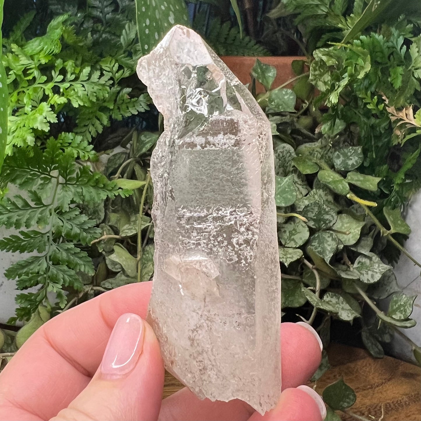 Empathic Warrior Self-Healed Quartz Point with penetrator