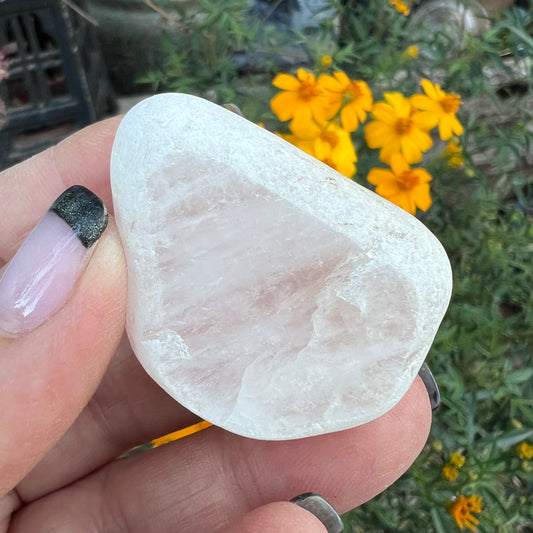 Rose Quartz Seer Stone | Scrying Stone
