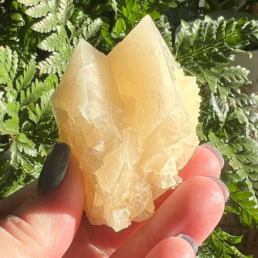 Orange Calcite Point Cluster