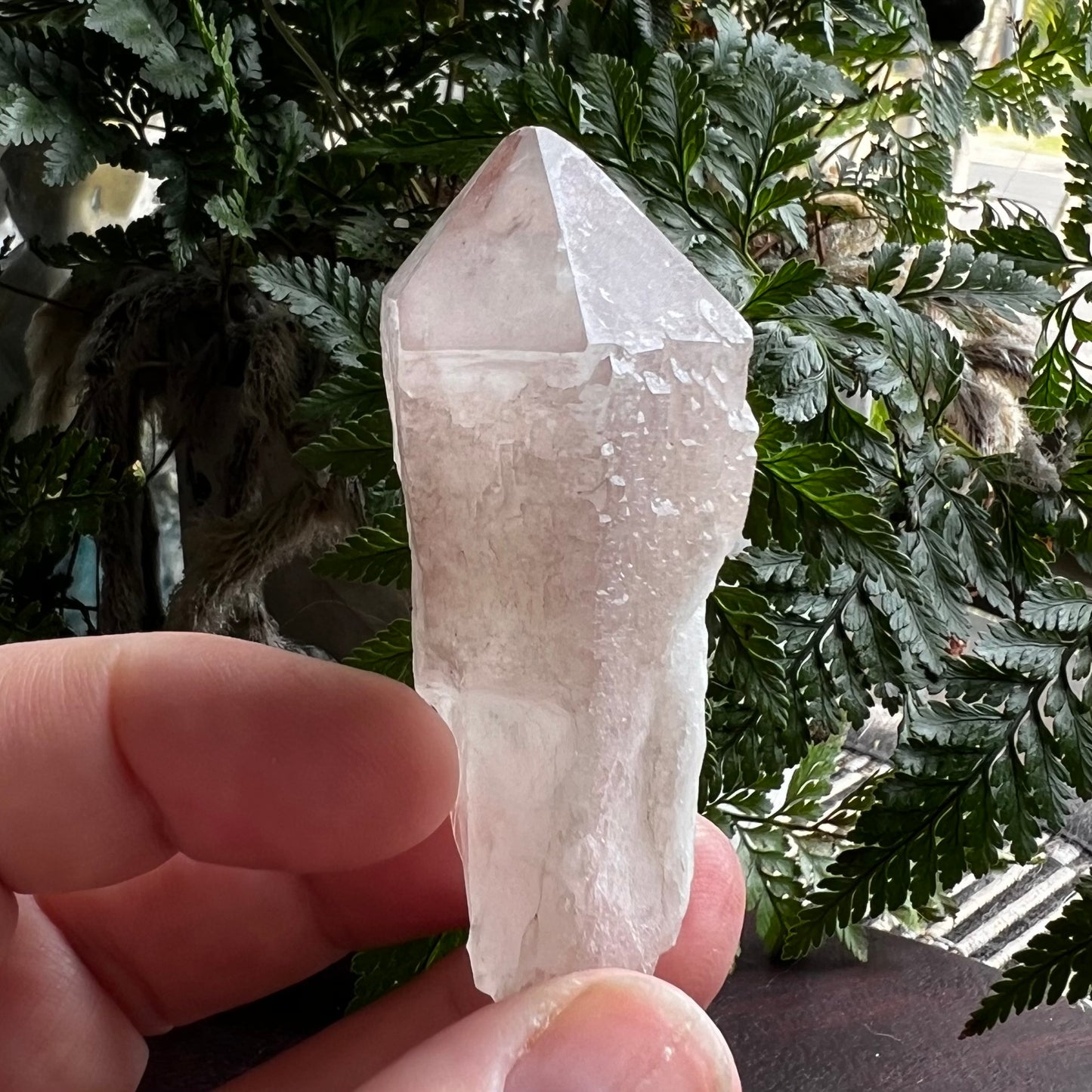 Natural Lithium Candle Quartz Point