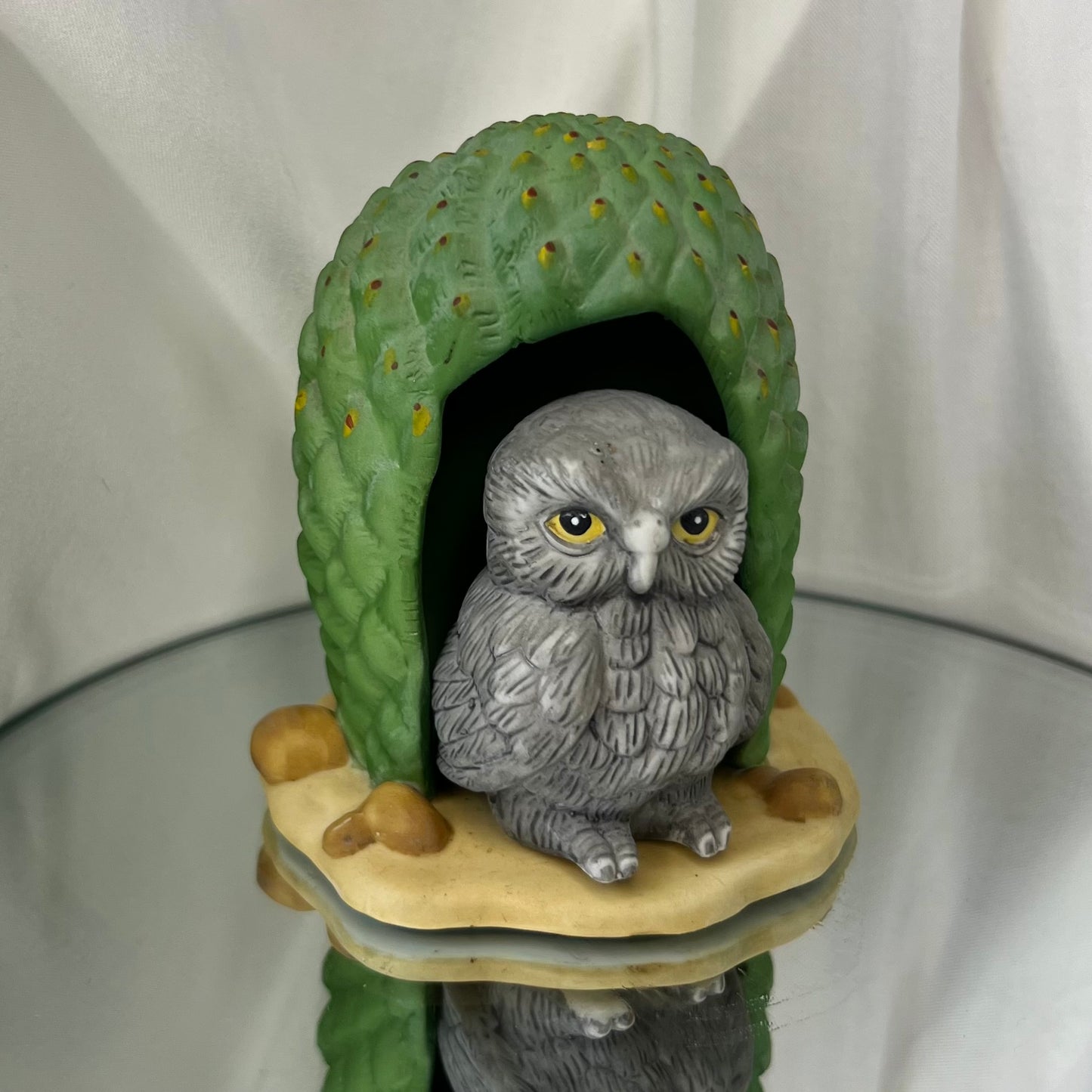 Wise Owl | 'Woodland Surprise' - Franklin fine porcelain figurine | 1984