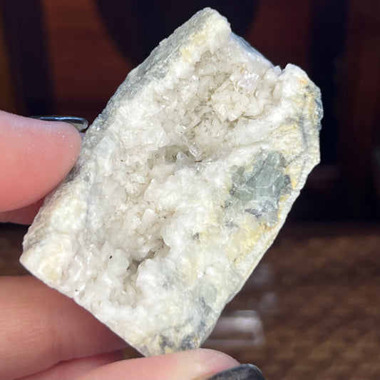 Calcite on Dolomite specimen (smoothed back) - Fujian, China