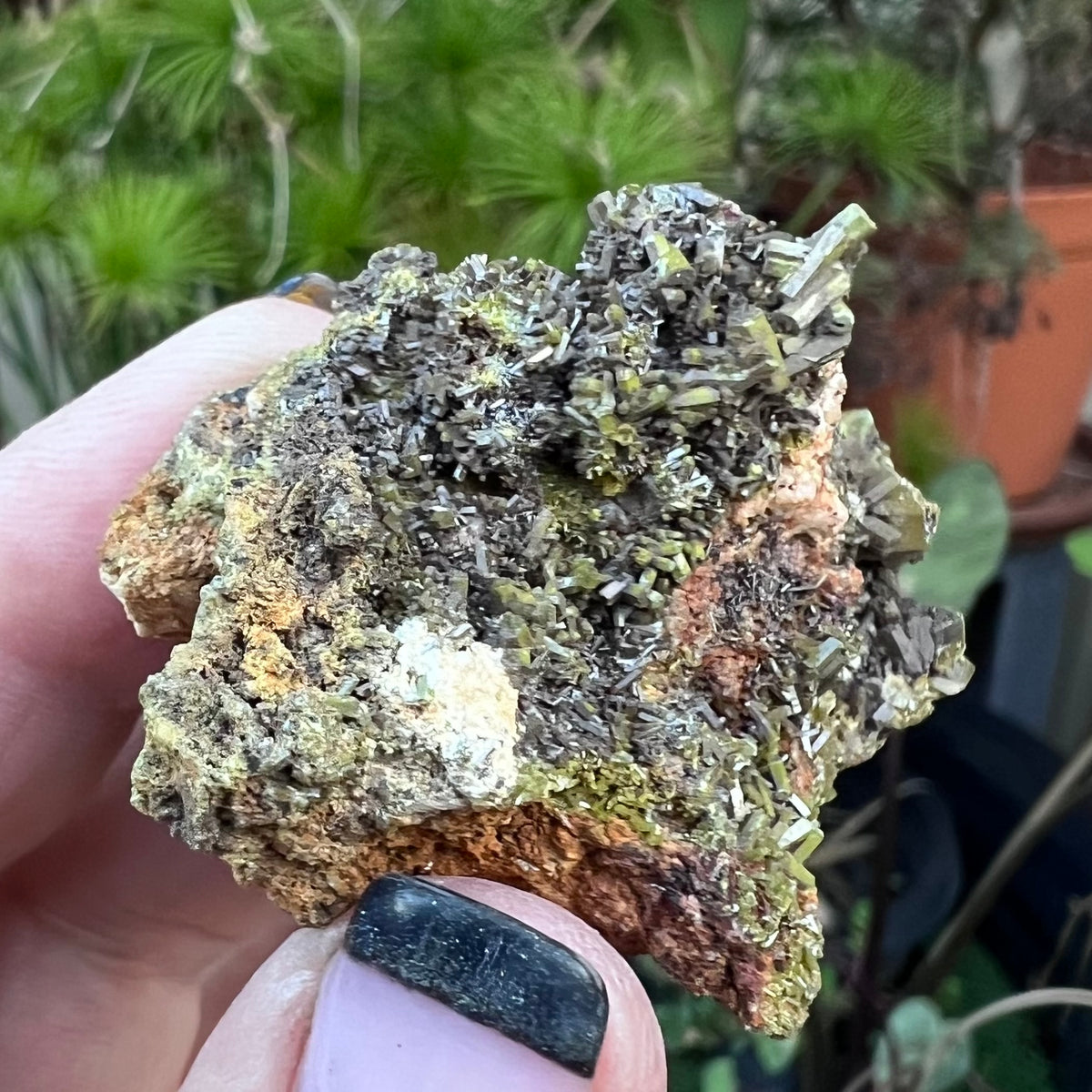 Raw Epidote Specimen on Matrix - Liangshan, Sichuan Province, China