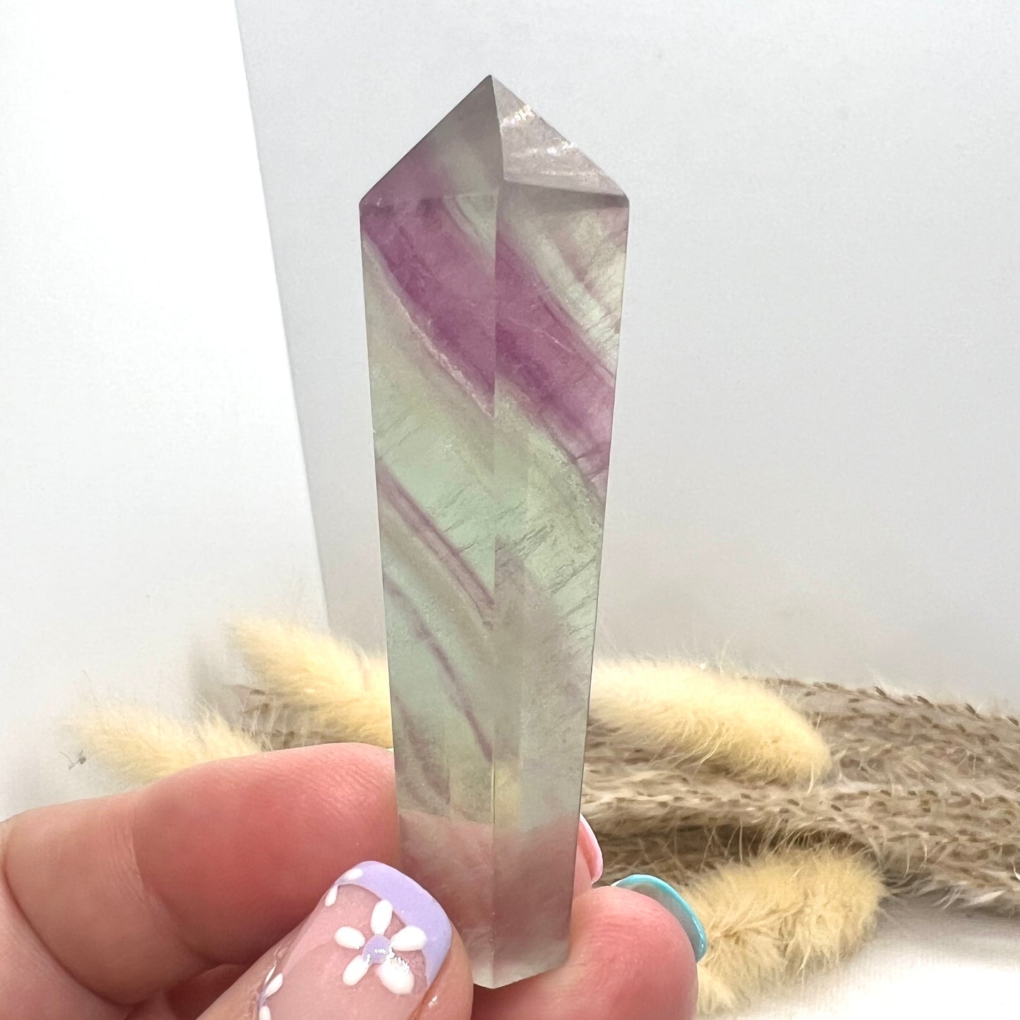 Candy Rainbow Fluorite Wand (v)