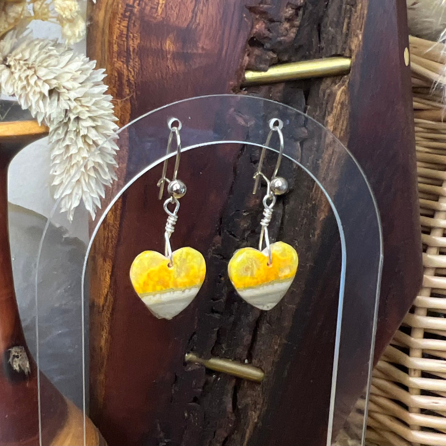 Bumblebee Jasper Crystal Earrings: Courage ∙ Creativity ∙ Zest for Life