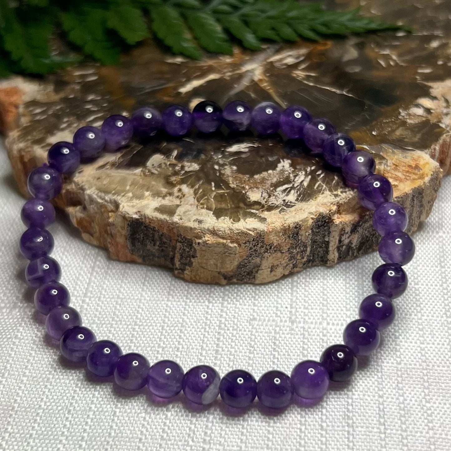 Amethyst Stretch Bracelets | 6mm and 8mm