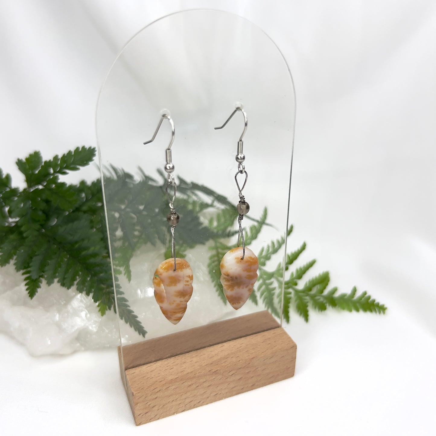 Dendrite Agate Crystal Earrings: Connection with Nature ∙ Grounding ∙ Growth
